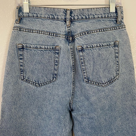 📍 PacSun Light Blue High Rise Straight Leg Jeans Women’s Size 27 - Picture 6 of 7